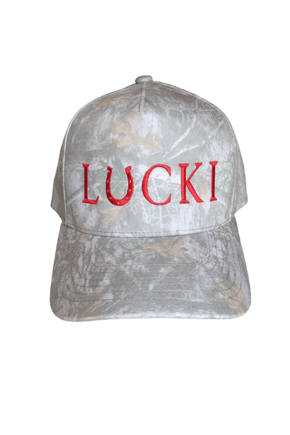 Camo Lucki Hat-Red