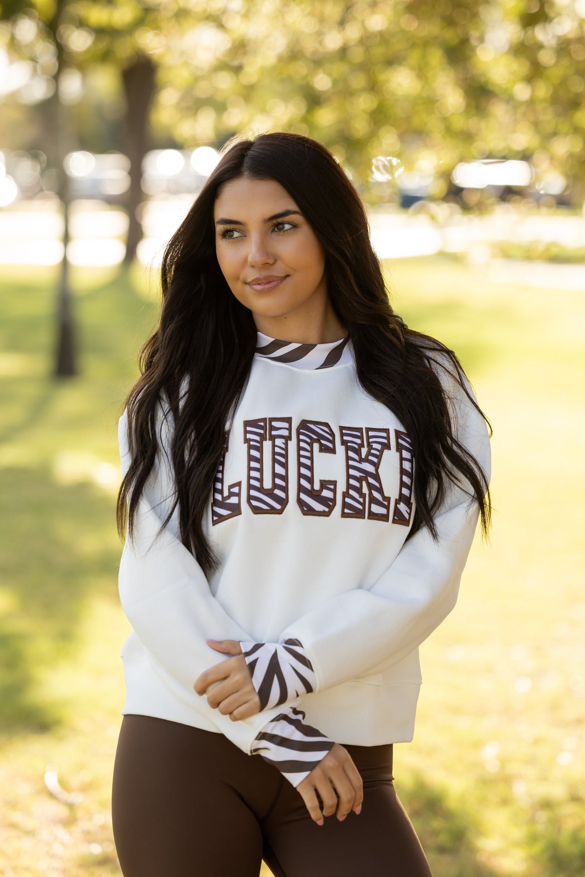 Zebra Lettering Mockneck (PREORDER)