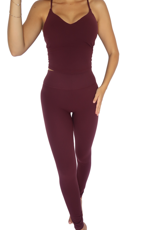 Plum high rise leggings