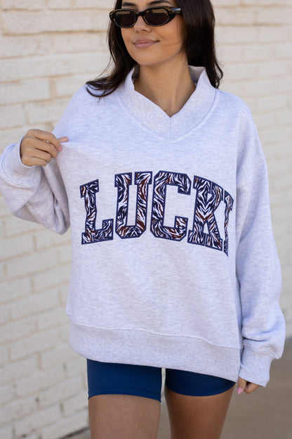 Grey Oversized Sweatshirt