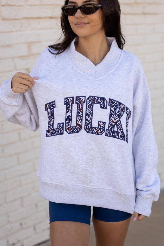 Grey Oversized Sweatshirt